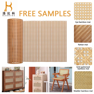 Giao Hàng Nhanh Cuộn Mây Đan Lát Tự Nhiên Indonesia Tẩy Trắng Rộng 14 Inch Vải Lưới - Product Image 2