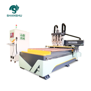 Máquina de carpintería CNC 1325 personalizable, enrutador de cabezales múltiples de 4 procesos para anidar grabado, corte, engranaje de vacío - Product Image 1