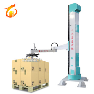 OEM Brand Full <strong>Automatic</strong> Animal Feed Cement Palletizer 20 kg 50 kg <strong>Robot</strong> <strong>Stacking</strong> Bags Column Carton Box Case Packaging Paper - Product Image 1