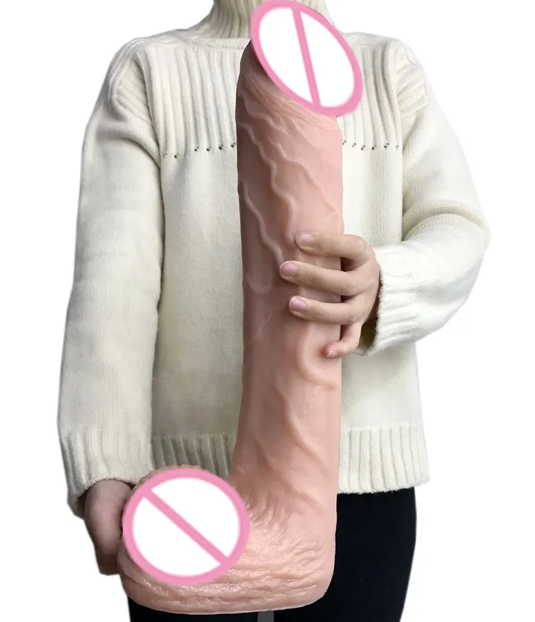 Consolador anal de gran tamaño para mujer, juguete de 3 pulgadas de grosor, realista, extra grande, 16,14 pulgadas