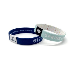 Stretch Woven RFID Wristband/Elastic Wristband Exquisite Patterns Laser UID <strong>Code</strong> - Product Image 2