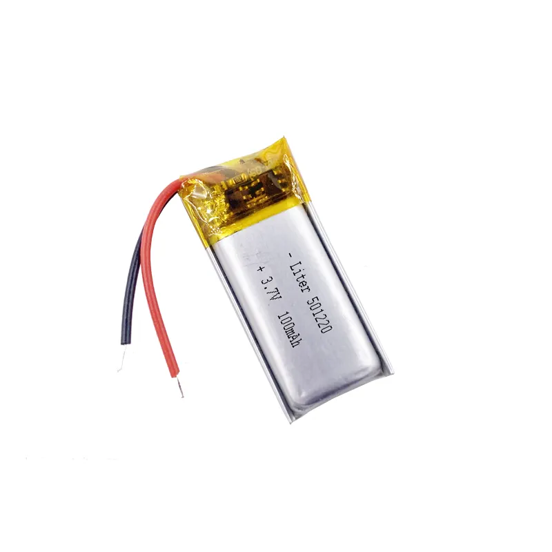 लाइपो बैटरी 501220 501020 ईरफ़ोन हेडसेट के लिए 100mah बैटरी