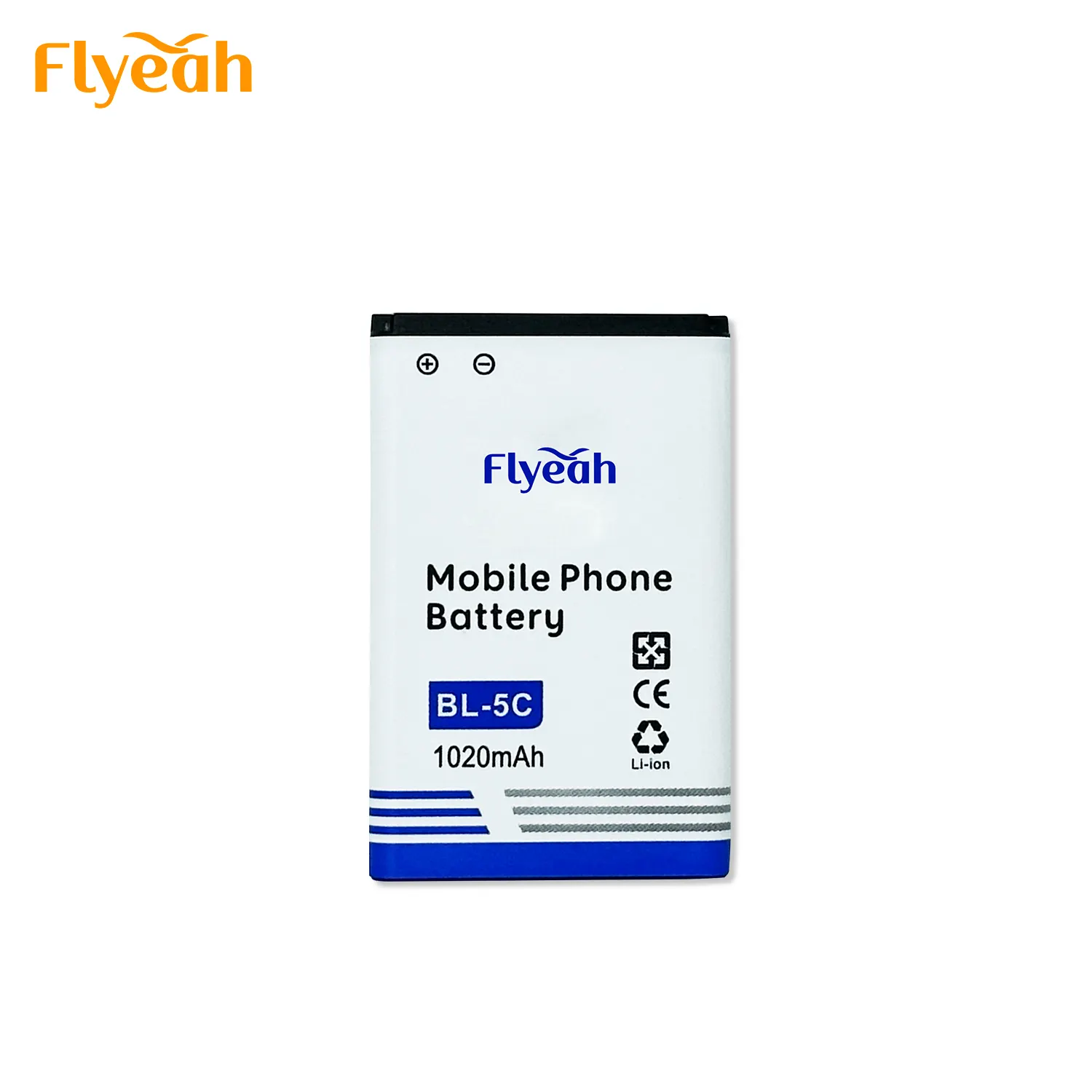 공장 비용 알루미늄 리튬 배터리 1000mAh 전화 배터리 Nokia BL-5C 100% 실제 용량