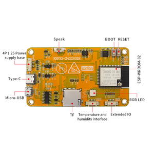 Scheda di sviluppo ESP32 Display intelligente da 2.8 pollici ESP WROOM WIFI e BT 2.8 "modulo LCD TFT tipo-C porta resistivo Touch Screen - Product Image 3