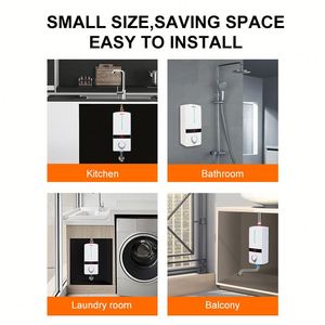 220V Tankless Electric Instant Water <strong>Heater</strong> with LED Digital Display Suitable for Kitchen and Bathroom - Product Image 6