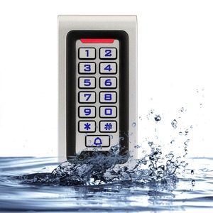 Sistema di controllo accessi rfid con tastiera a porta singola in metallo rfid impermeabile autonomo con allarme - Product Image 2