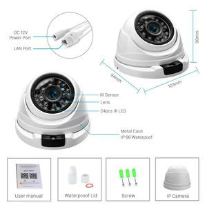 Cámara DE SEGURIDAD CCTV Domo ICsee de 8MP con visión nocturna de 2,8/3,6mm Audio bidireccional Altavoz incorporado Cámara Poe de 5MP Excelentes características
