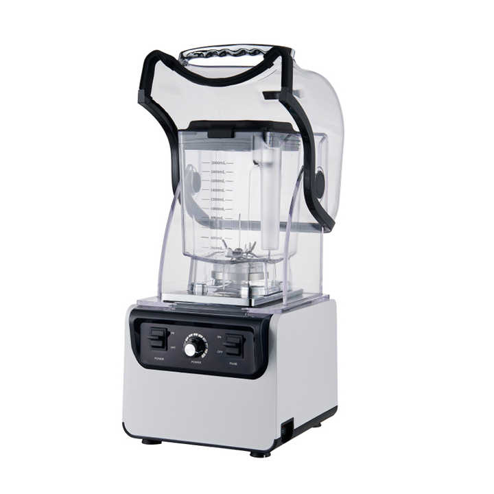 Mélangeur à glace professionnel à faible bruit avec capot de silencieux 1800 Watts Restaurant Strong Ice Smoothie Mixer