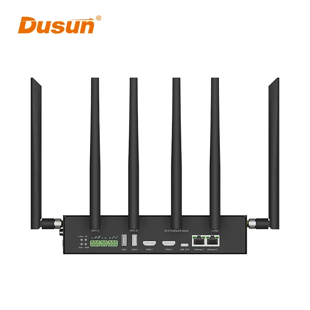 Dusun Linux ROS Mqtt Iot Gateway Industrielle AI Edge WIFI 6 Ble Gateway 5G Lte