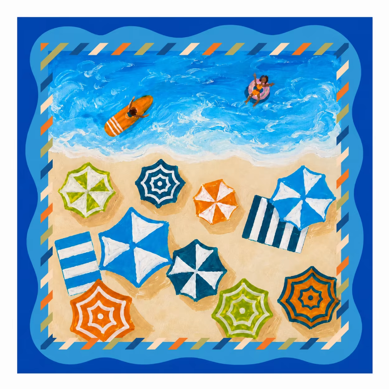 Plage bleue