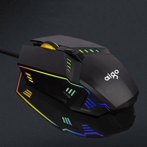 Q821Gaming Mouse cablato, ergonomico Gamer PC portatile Mouse per Computer portatili con RGB retroilluminato DPI fino a 2400 6 pulsanti programmabili - Product Image 4