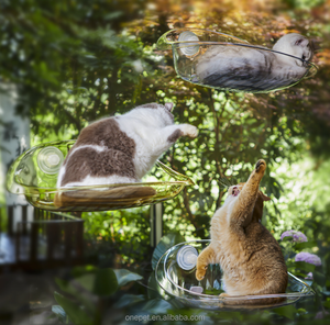 Katı desen kedi yuva güçlü vantuz pencere yatak tünek hamak tüm duvarlar için-kedi yatak mağara küçük hayvanlar ve köpekler için - Product Image 6