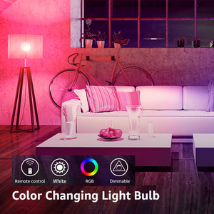 7W RGB spot IR uzaktan kumanda E27 16 renk değiştirme RGB sihirli lamba LED ampul - Product Image 6