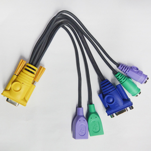 Özelleştirmek DB9 VGA DVI DP kablosu PC bilgisayar monitör uzatma dönüştürücü tel USB 3.5mm ses Video kablosu - Product Image 4