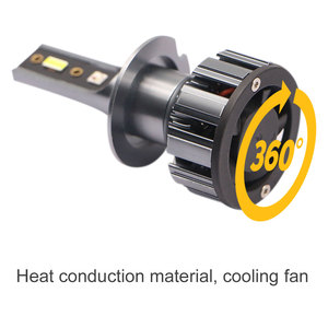 Çok renkli LED far H4 H7 H11 RGB LED ampul 6000LM araba far için bluetooth kontrolü - Product Image 3
