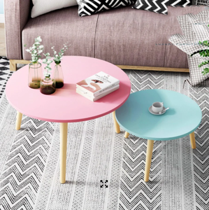 Contemporary Round Nesting Bent Black Gold Metal Side Glass Marble Stone Mdf Wood Coffee <strong>Table</strong> Nest of <strong>3</strong> <strong>Table</strong> <strong>Set</strong> Nesting <strong>Table</strong> - Product Image 5
