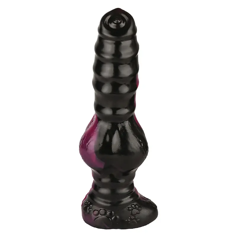 Yeni köpek özel şekilli yumuşak arka anal plug sıvı silikon büyük simüle yapay penis penis kadınlar için seks oyuncak