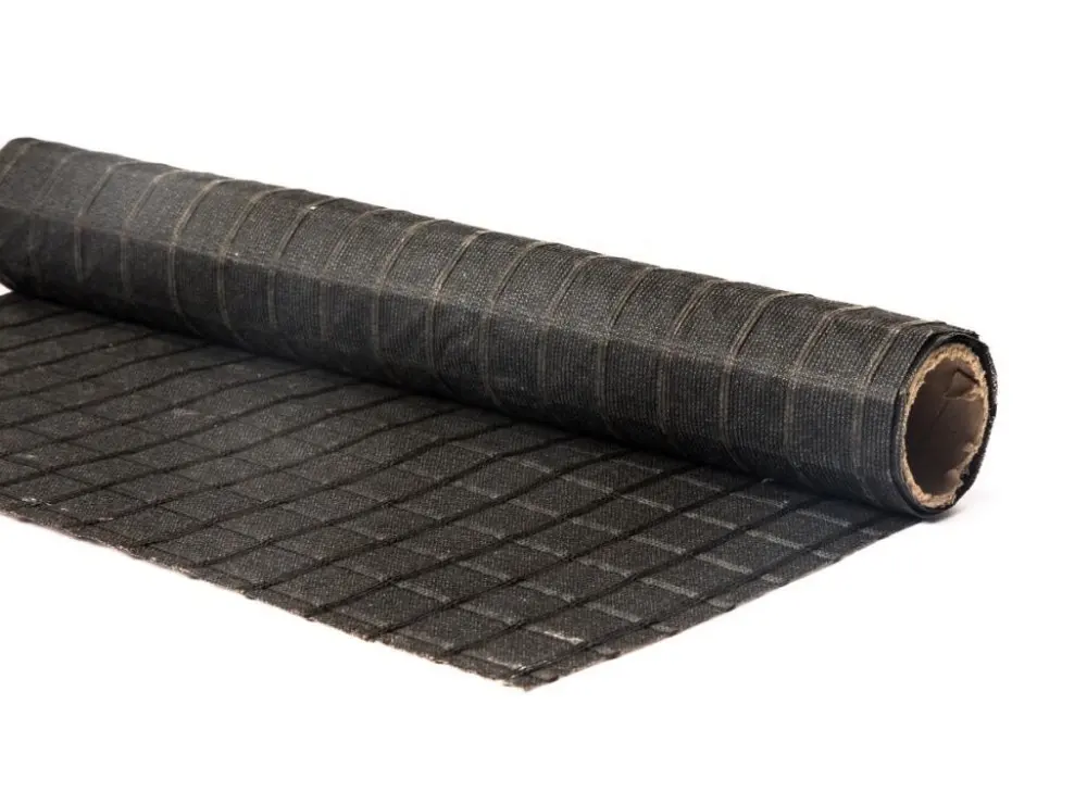 Geogrid için yol yapım malzemesi dokunmamış Anticrack Geocomposite ile dikişli