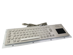 Teclado impermeable Teclado de metal industrial Teclado metálico Teclado de montaje en panel con panel táctil - Product Image 2