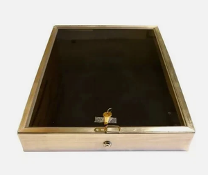 Handmade tái sử dụng nhôm hiển thị trường hợp 24x18x3 Súng Đen Pistol dao thẻ thương mại hiển thị USA hộp bảo vệ và mùi bằng chứng - Product Image 6