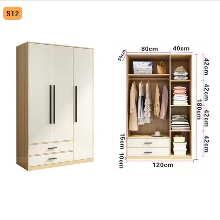 S12 couleur noyer hauteur 180 largeur 120 profondeur 50