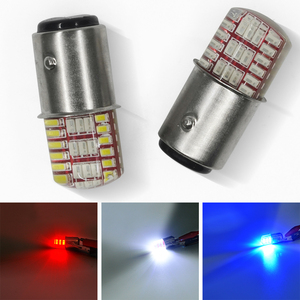 ไฟเลี้ยว LED กระพริบสองสีสำหรับมอเตอร์ไซค์,ไฟเบรคสำหรับรถยนต์42 Leds สีน้ำเงินสว่างเป็นพิเศษ + ไฟเบรกสีแดง - Product Image 6
