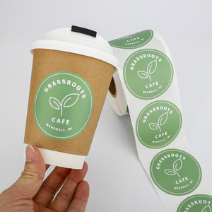สติกเกอร์ฉลากถุงกาแฟสำหรับถ้วยกาแฟผลิตภัณฑ์อาหารพิมพ์โลโก้ตามสั่งยี่ห้อออกแบบได้ตามที่ต้องการ - Product Image 6