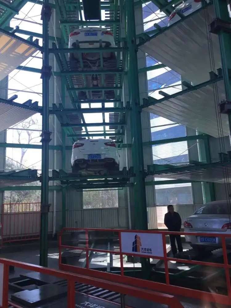 Sistem Parkir Menara Otomatis Sepenuhnya Tipe Melingkar Sistem Parkir Mobil Otomatis Vertikal