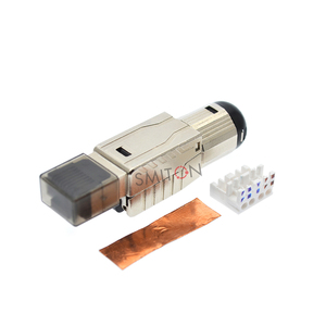 Soluzione di rete RJ45 Cat8 schermato terminazione campo strumento-senza spina Cat8 cavo Ethernet connettore Toolless - Product Image 1