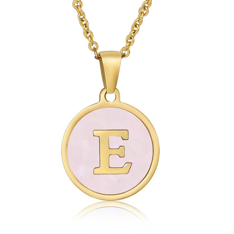 Gold e-with chain