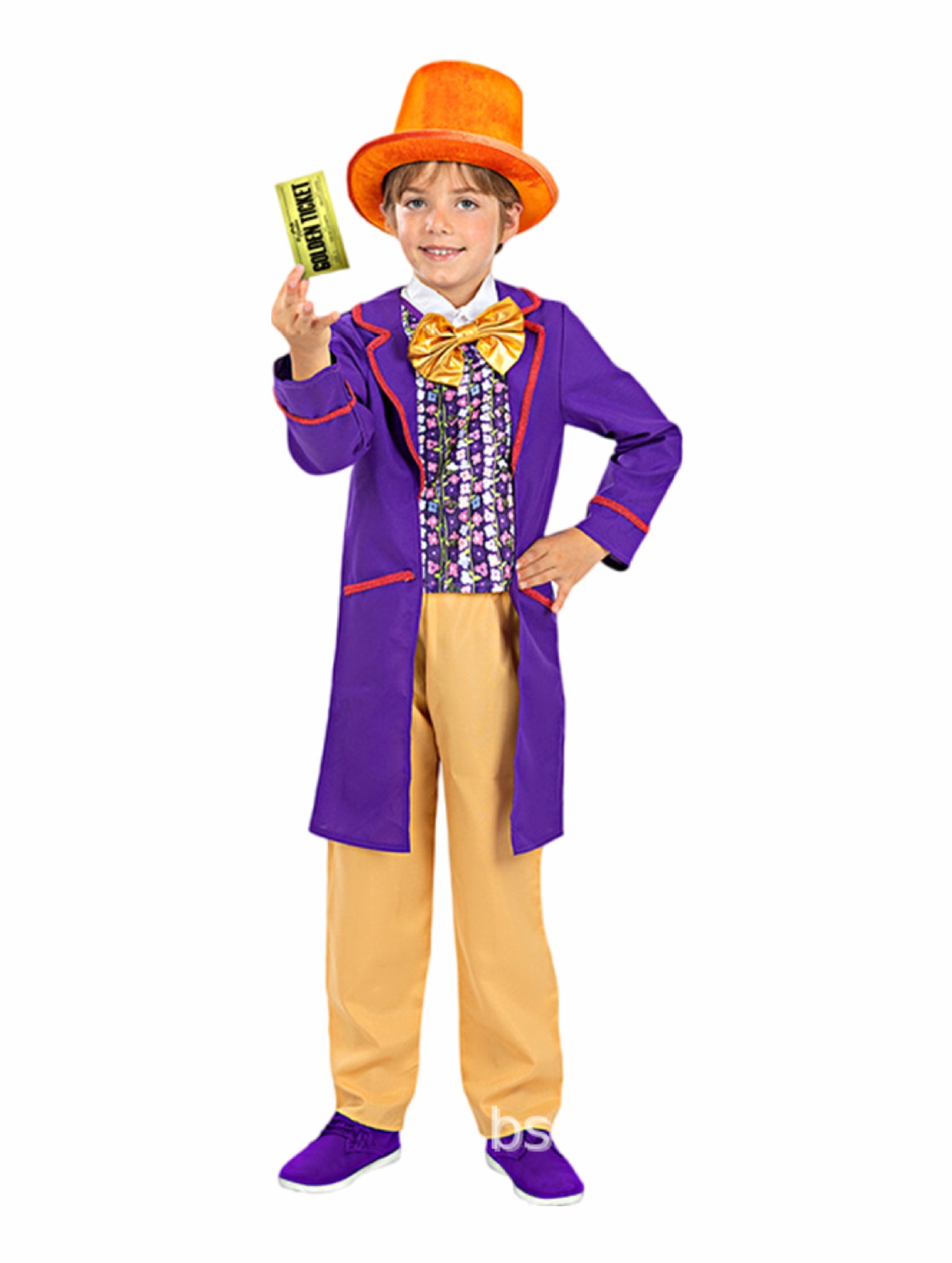 Chapeau orange Willy Wonka