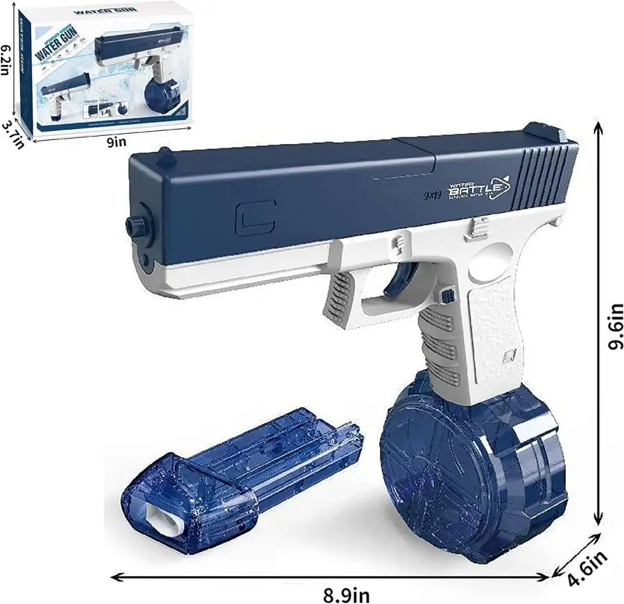 Çocuk su tabancası oyunu oyuncak Guns Glock Tol elektrikli yüksek basınç sürekli çekim büyük kapasiteli su depolama plaj erkek kızlar için