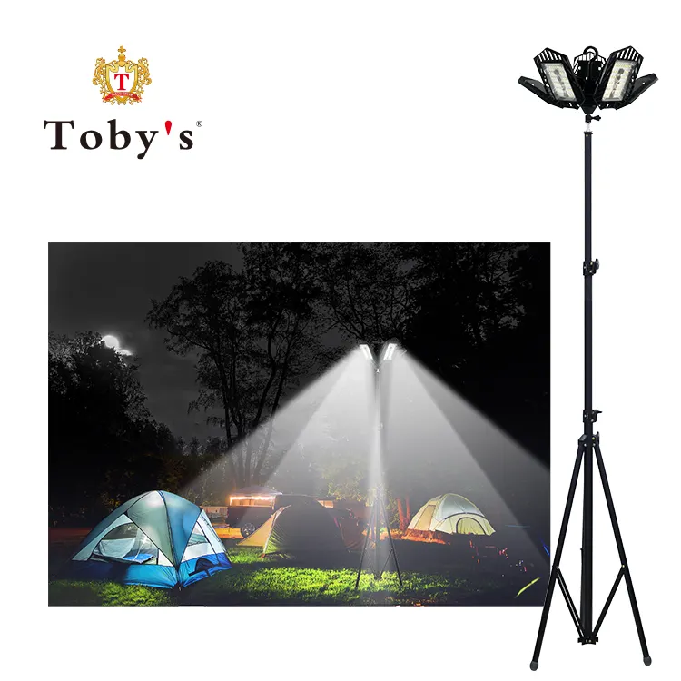 TOBY'S ไฟแคมป์ปิ้ง DC 12V,หลอดไฟ LED โคมแบบยืดหดได้สำหรับงานปาร์ตี้ปิกนิกกลางแจ้ง