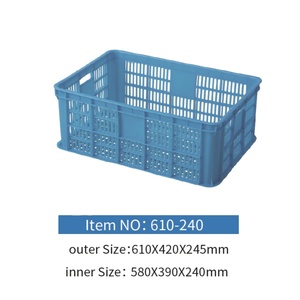 Hộp lưu trữ trái cây Crate lưới ráp hộp nhựa giá rẻ - Product Image 2