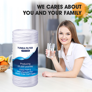 Good Quality Water <strong>Filter</strong> Pp String Wound Cartridge Water <strong>Filter</strong> Natural Cartridge Cotton 100% Food Grade Polypropylene /PP Core - Product Image 2