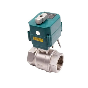 DN15 DN20 DN 25 SS304 kadın akıllı DC12V DC24V BSP NPT CTF-001 manuel geçersiz kılma ile 10nm motorlu bilyalı vana - Product Image 5
