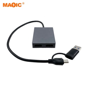 双头视频适配器转换器USB集线器类型-c USB 3.0到双HDMI集线器4k类型C USB到HDMI适配器 - Product Image 1