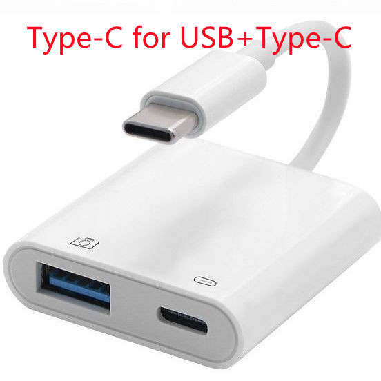 Type-C สำหรับ USB+Type-C สีขาว