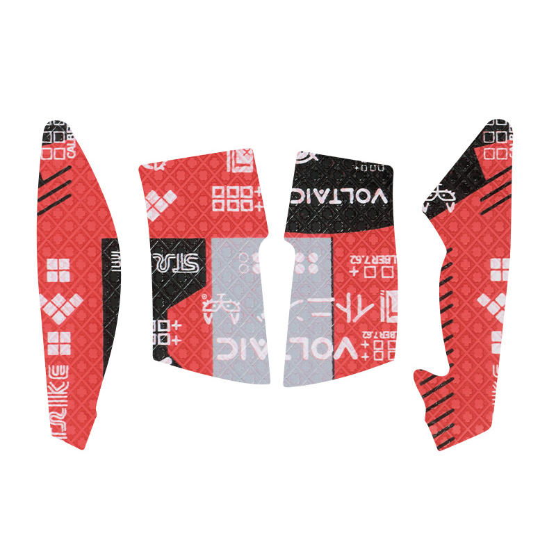 1PCs Half Pack ratón pegatina-Rojo
