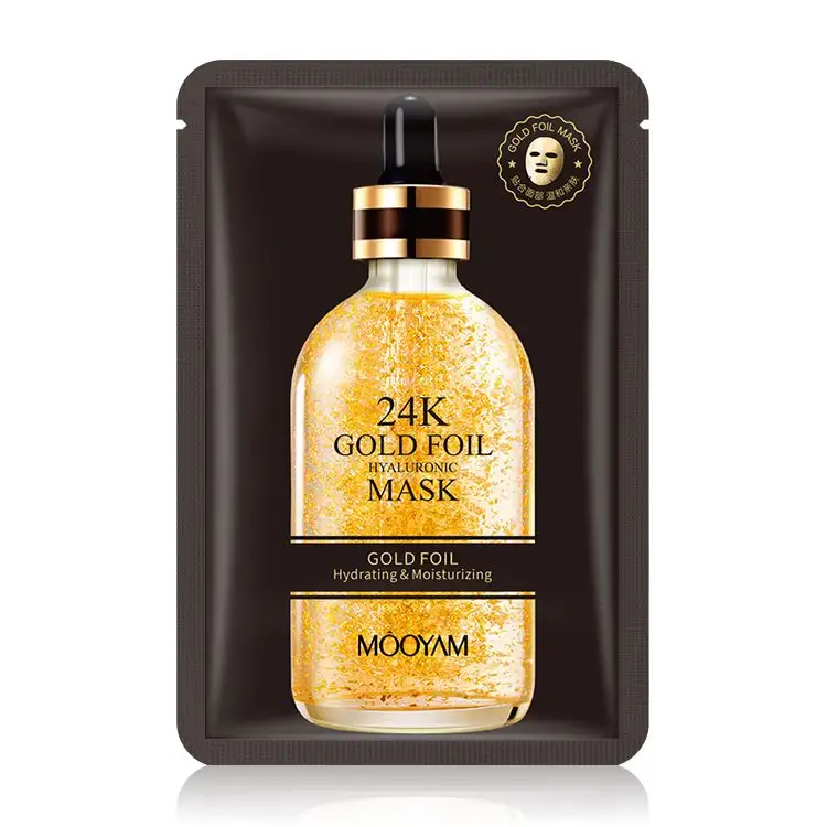 Produits de beauté en gros pour femmes, beau masque facial au collagène doré 24k, soins de la peau, masque facial blanchissant