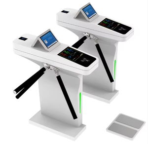 Fábrica de sistema de puerta de torniquete ESD con TCP/IP RFID QR pulsera de código de barras Control DE ACCESO torniquete de aleta - Product Image 2