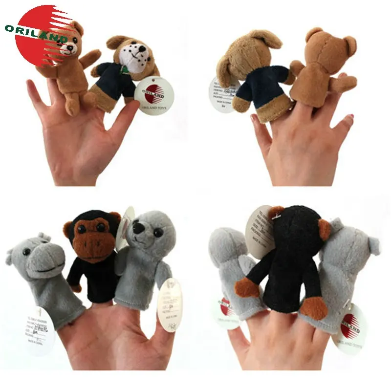 Marionetas de mano de felpa suave, marionetas de mano de animales, marionetas de ventriloquist