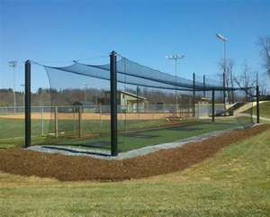 פה שחור גדר בטיחות נטו חיצונית עבור כדורגל גולף גולף אימון בייסבול cago cago מנוקד נטו - Product Image 3