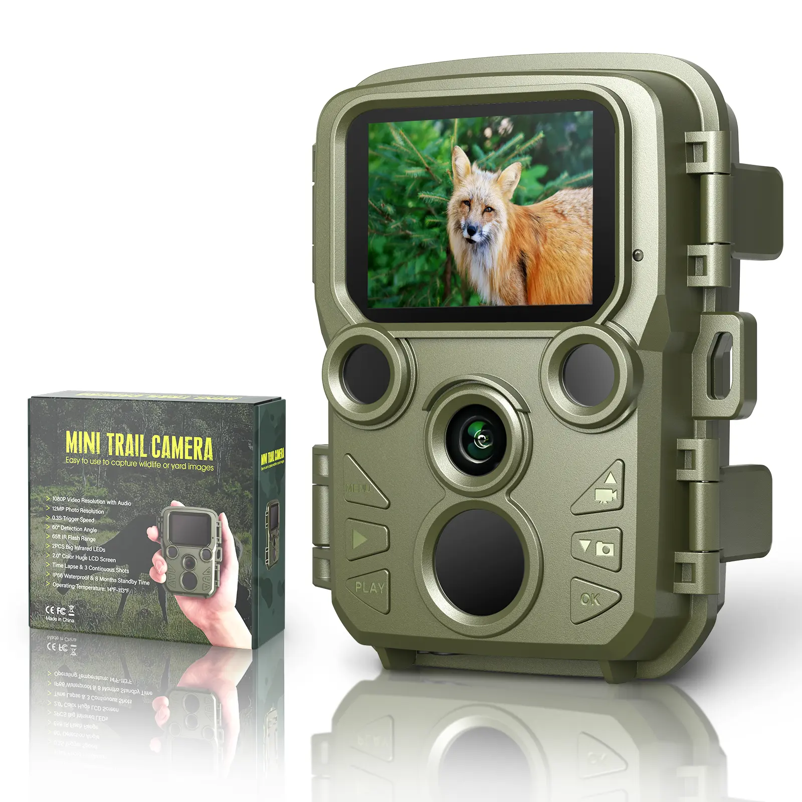 심천 장거리 나이트 비전 4K 야생 동물 트레일 카메라 미니 사냥 카메라