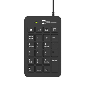 R8 Black 23 <strong>Keys</strong> Numeric <strong>Keyboard</strong> for Laptops, PC <strong>Computer</strong>, MacBook - Product Image 1