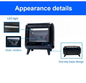 Edoo D61-M yüksek performanslı 2D QR kodu USB barkod tarayıcı yüksek hızlı süpermarket satış için Hands-Free masaüstü okuyucu - Product Image 4