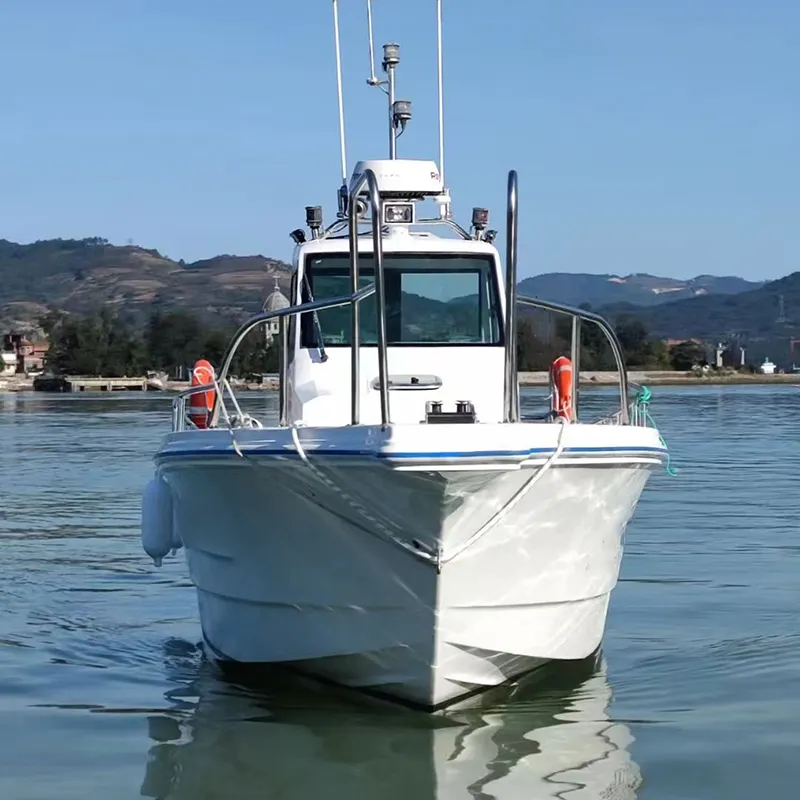 Barco de motor deportivo pequeño de alta velocidad de fibra de vidrio 26ft-42ft Runabout barco de pesca fábrica personalizar