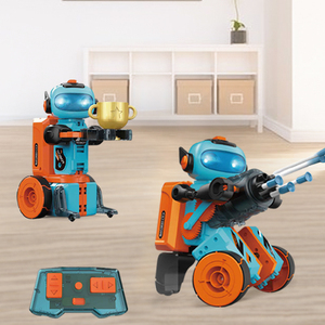 Kinder STEM Pädagogische Programmierung Roboter-Baukasten Multifunktion ale Fernbedienung Intelligenter Schieß roboter Modells pielzeug