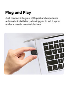 USB WiFiアダプターネットワークカードアダプターWiFiドングルデスクトップラップトップ用Windows 10 8 7 XP MACオペレーティングシステムプラグアンドプレイ - Product Image 6