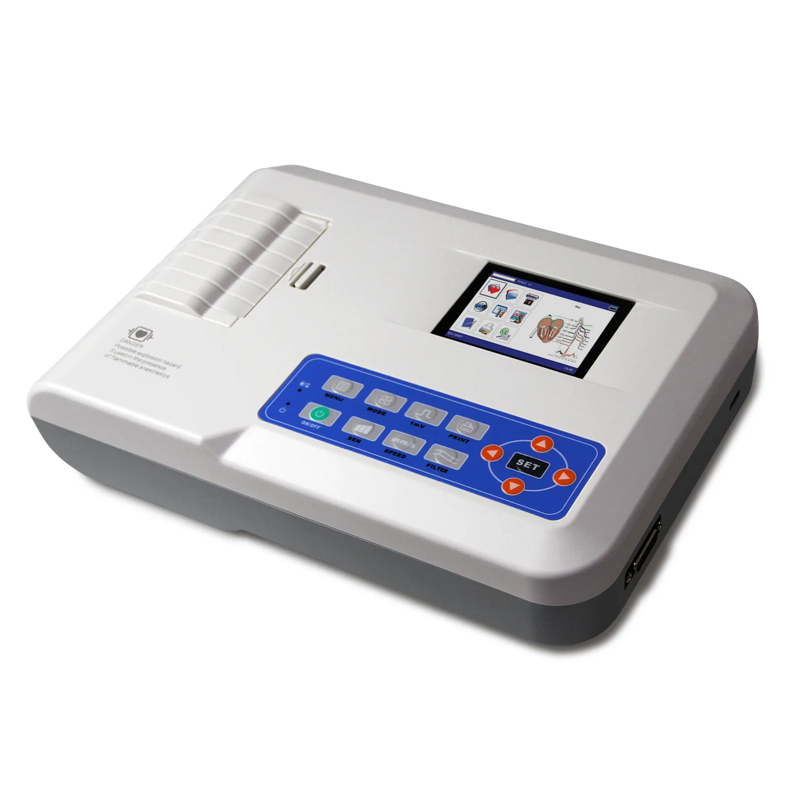 CONTEC ECG300G-VET 3 6 12 Canal Ecg Portátil Ekg Máquina veterinário Equipamento Diagnóstico Médico